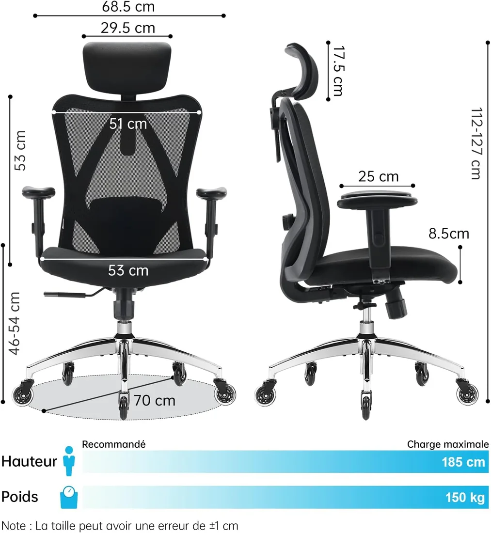 Sihoo B100, référence B0831LPLQB — vue 3