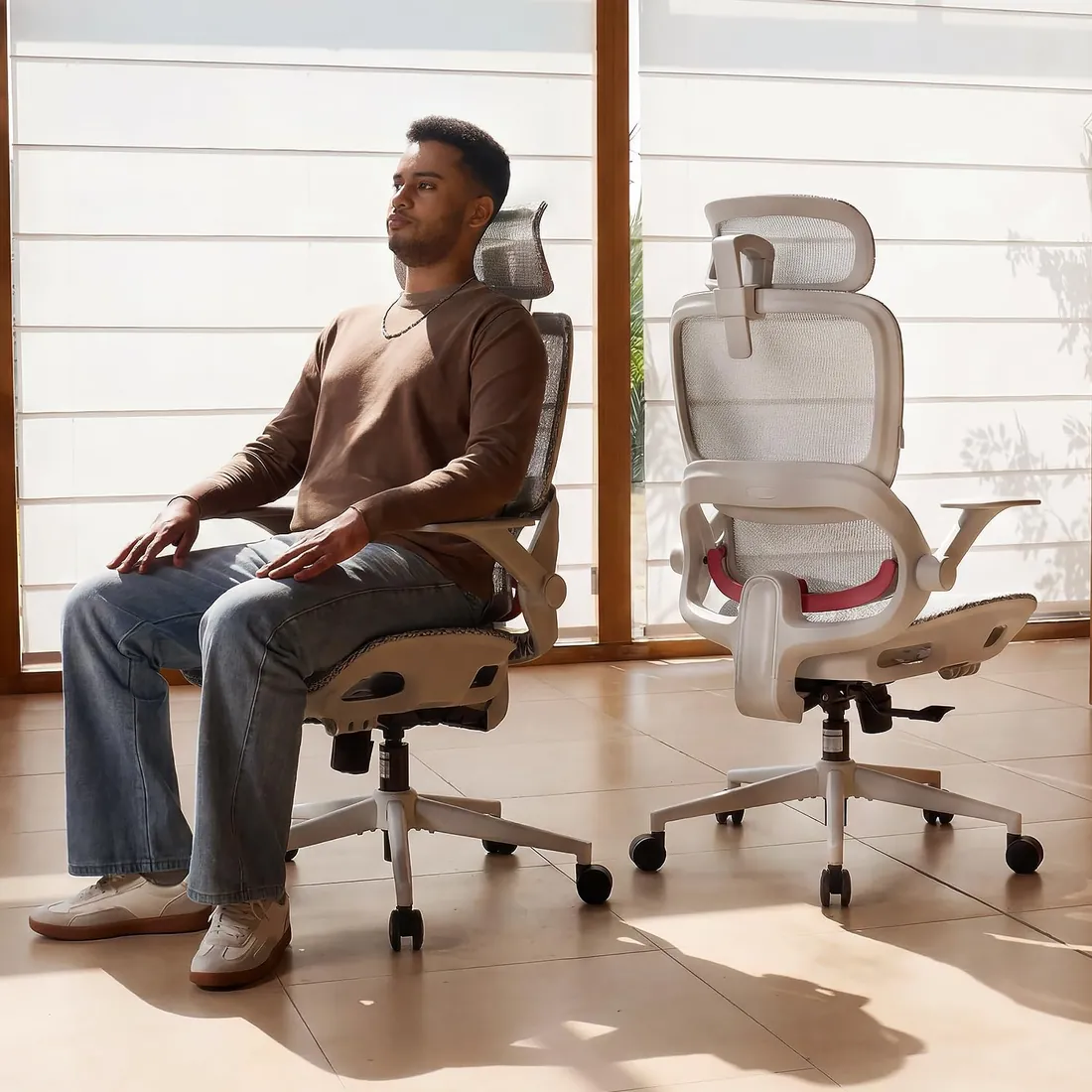 Sihoo Chaise ergonomique Gris Clair · 692W, référence B0H992692W — miniature 2
