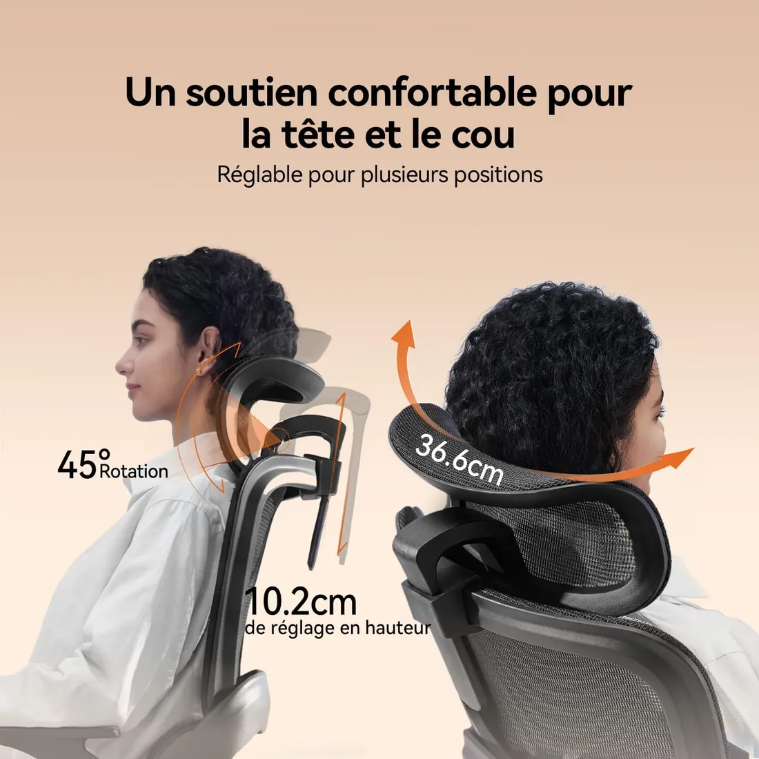 Sihoo Chaise ergonomique Noir Charbon · M3S7, référence B0HCTYM3S7 — vue 3